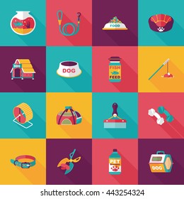 Pet and veterinary icons set