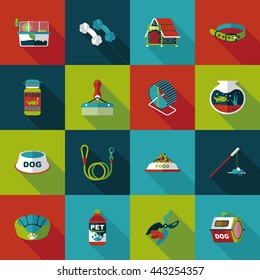 Pet and veterinary icons set