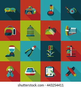 Pet and veterinary icons set