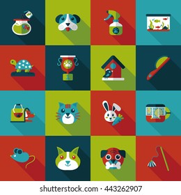 Pet and veterinary icons set