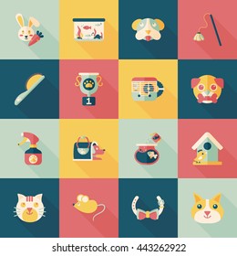 Pet and veterinary icons set