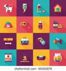 Pet and veterinary icons set