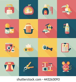 Pet and veterinary icons set