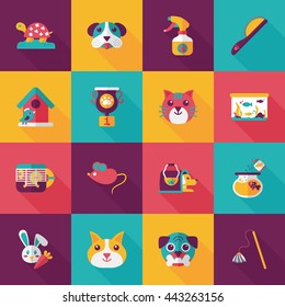 Pet and veterinary icons set