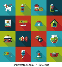 Pet and veterinary icons set