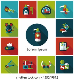 Pet and veterinary icons set