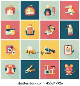 Pet and veterinary icons set