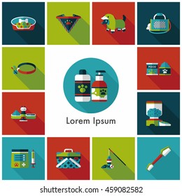 Pet and veterinary icons set