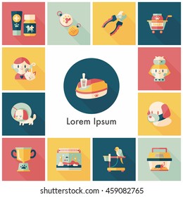Pet and veterinary icons set