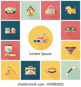 Pet and veterinary icons set