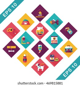 Pet and veterinary icons set