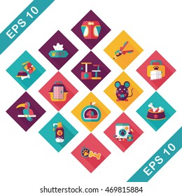 Pet and veterinary icons set