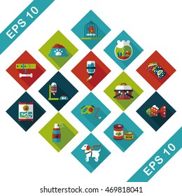 Pet and veterinary icons set