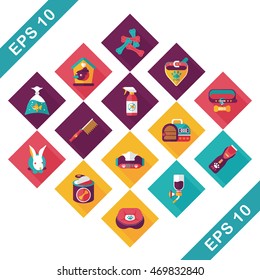 Pet and veterinary icons set