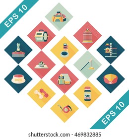 Pet and veterinary icons set