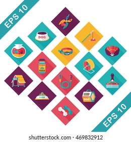 Pet and veterinary icons set