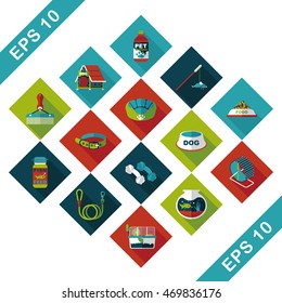 Pet and veterinary icons set