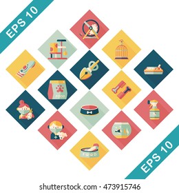 Pet and veterinary icons set