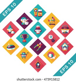 Pet and veterinary icons set