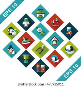 Pet and veterinary icons set