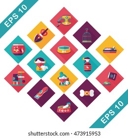 Pet and veterinary icons set
