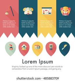 Pet and veterinary icons set