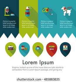Pet and veterinary icons set