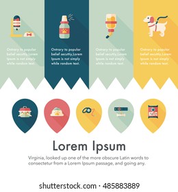 Pet and veterinary icons set