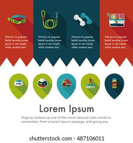Pet and veterinary icons set