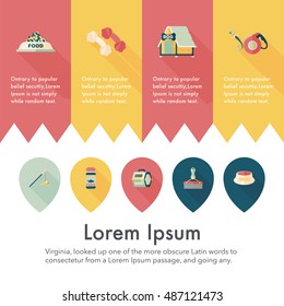 Pet and veterinary icons set