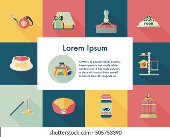 Pet and veterinary icons set