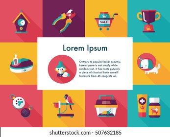 Pet and veterinary icons set