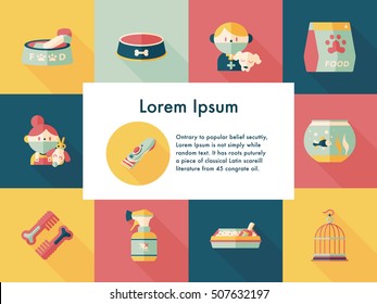 Pet and veterinary icons set