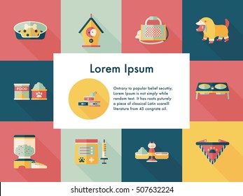Pet and veterinary icons set