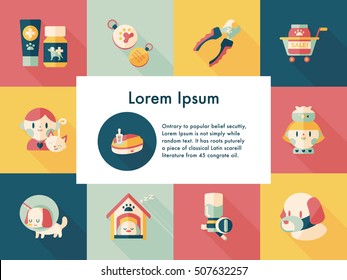 Pet and veterinary icons set