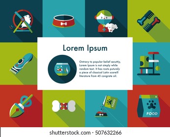 Pet and veterinary icons set