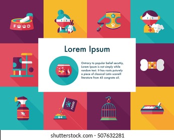 Pet and veterinary icons set