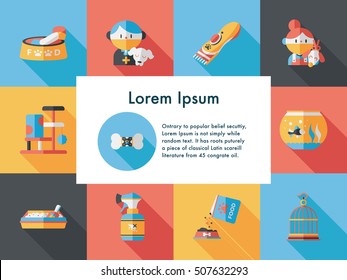 Pet and veterinary icons set
