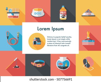 Pet and veterinary icons set