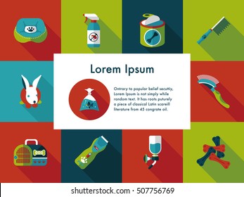 Pet and veterinary icons set