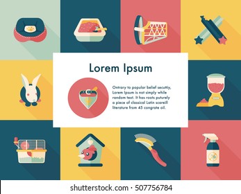 Pet and veterinary icons set