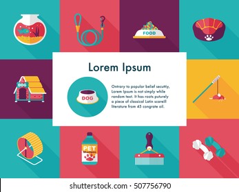 Pet and veterinary icons set