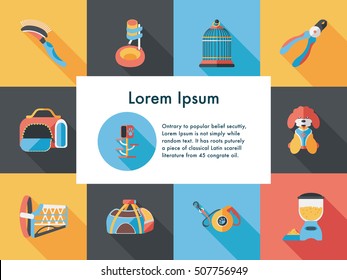 Pet and veterinary icons set