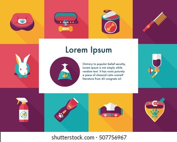 Pet and veterinary icons set