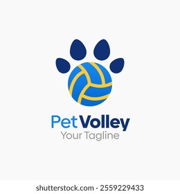 Pet Volley Logo Design Template. Good for Business, Agency, Community and Organization.