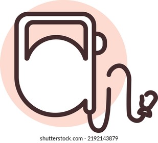 Pet walk, illustration, vector on a white background.
