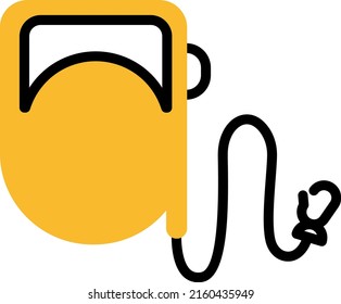 Pet walker, illustration, vector on a white background.
