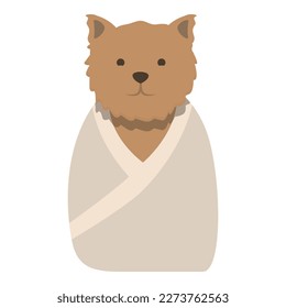 Pet wash icon cartoon vector. Spa animal. Bathtub care