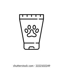 Pet Wash Of Lotion Hygiene Product. Pixel Perfect, Editable Stroke Icon