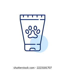 Pet Wash Of Lotion Hygiene Product. Pixel Perfect, Editable Stroke Line Icon